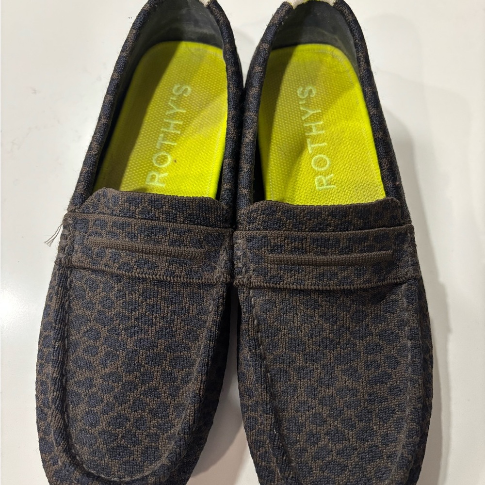 Women’s Rothy’s Driving Loafer animal print
